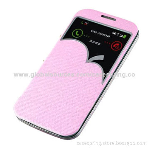 Leather Case for Samsung Galaxy s4 Newest Window